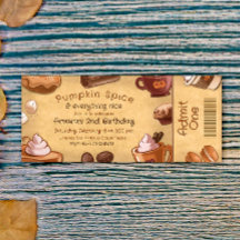Boleto de Pumpkin Spice y Todo lo Bueno