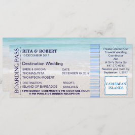 Invitación Boleto-Destino del documento de embarque de la