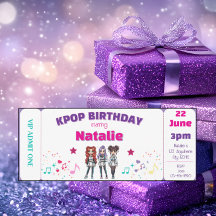 Boleto para el concierto de cumpleaños de KPOP púr