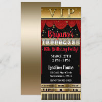 Boleto VIP para Fiesta de Cumpleaños de HOLLYWOOD 