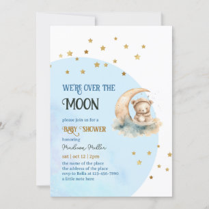 Invitación Boletos De Raffle De Baby Shower En La Luna