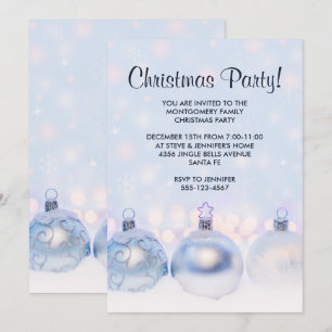 Invitación Bolitas Navideñas Metálicas Mágicas Decorativas pa