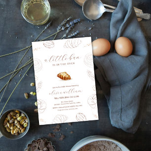 Invitación Bollo De Pastelería De Panadería En El Baby Shower