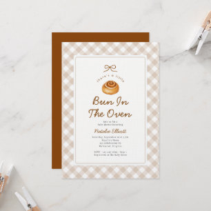 Invitación Bollo en el Horno: Baby Shower de Género Neutro
