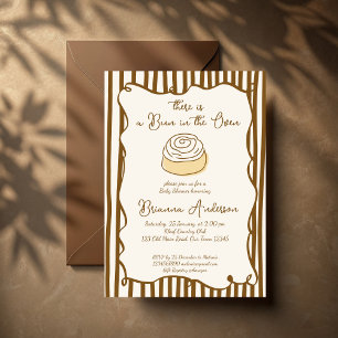 Invitación Bollo en el horno fiesta de baby shower