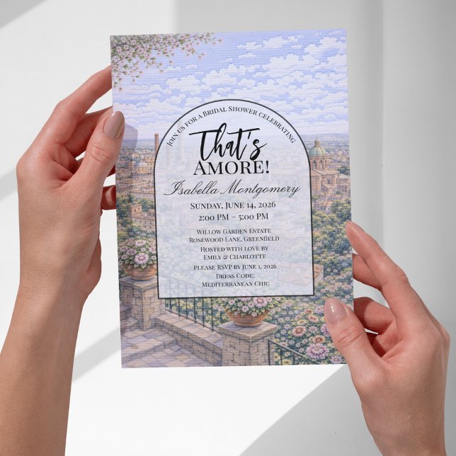 Invitación Bologna Italian Themed Bridal Shower (Bologna Italian Themed Bridal Shower Invitations
)