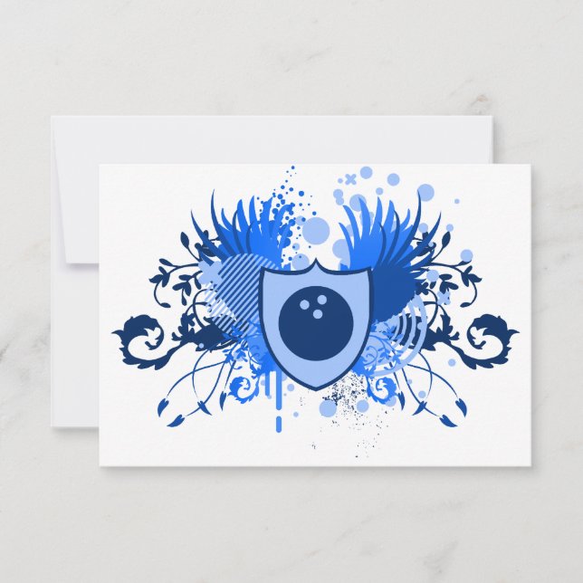 Invitación bolos cresta de alta fidelidad (Anverso)