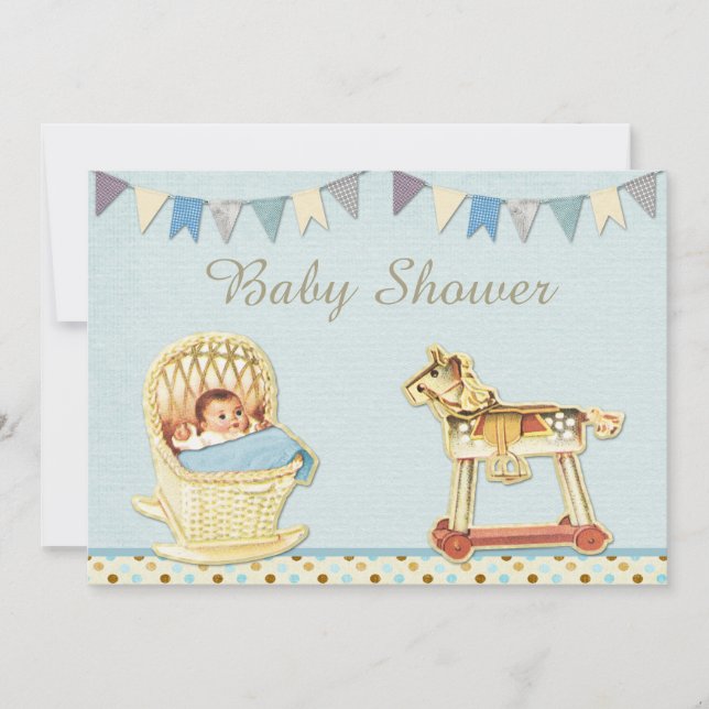 Invitación Bolos de juguetes vendidos en Baby Shower (Anverso)