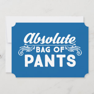 Invitación Bolsa Absoluta De Pantalones