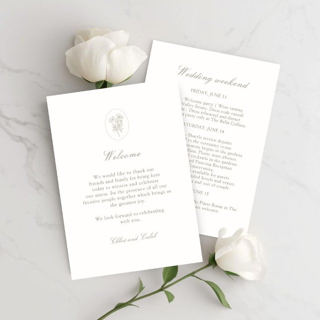 Invitación Bolsa de Bienvenida de Boda | Cronología de Itiner (Subido por el creador)
