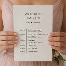 Bolsa de Bienvenida de Boda | Cronología de Itiner