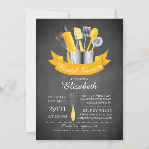 Invitación Bolsa de Chalkboard Moderna La Ducha Bridal De La 