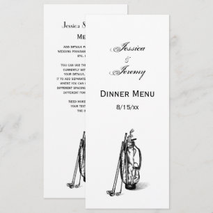 Invitación Bolsa de Golf Clubs de Golf Negros