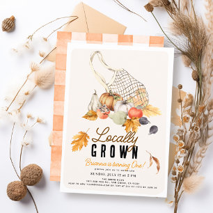 Invitación Bolsa de Mercado Francés de cultivo local Primer c