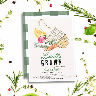 Invitación Bolsa de mercado francesa de producción local Baby