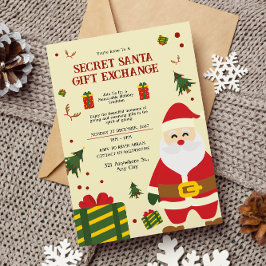 Invitación Bolsa de regalos secretos de Santa Gift