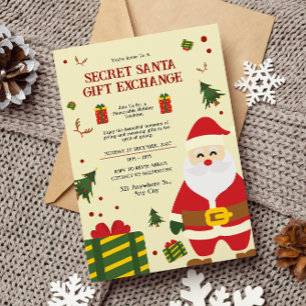 Invitación Bolsa de regalos secretos de Santa Gift