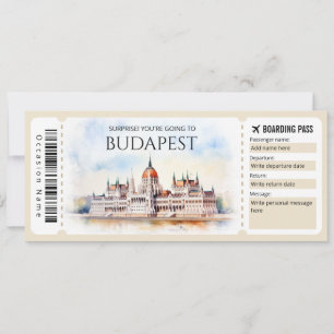 Invitación Bolsa editable de Budapest Hungría