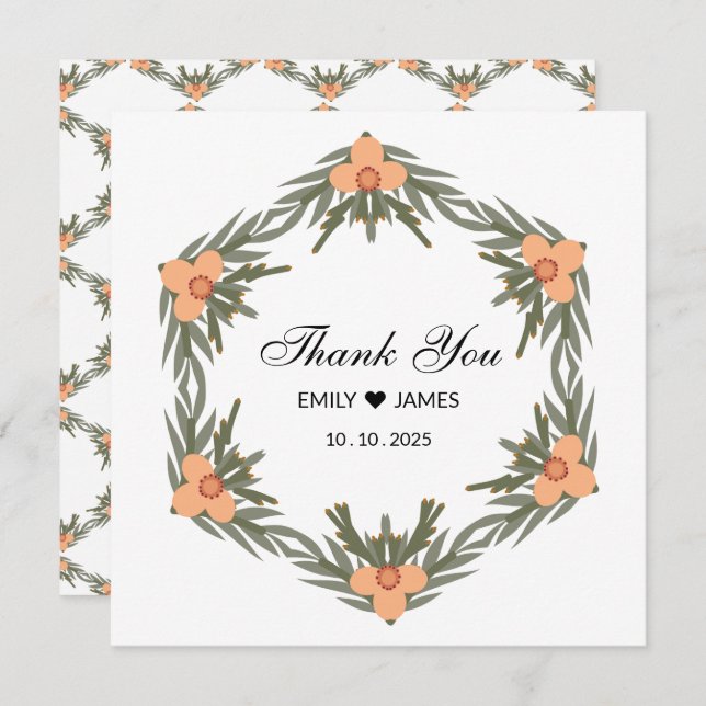 Invitación Bolsa favorita de bodas - Nombre y fecha personali (Anverso / Reverso)