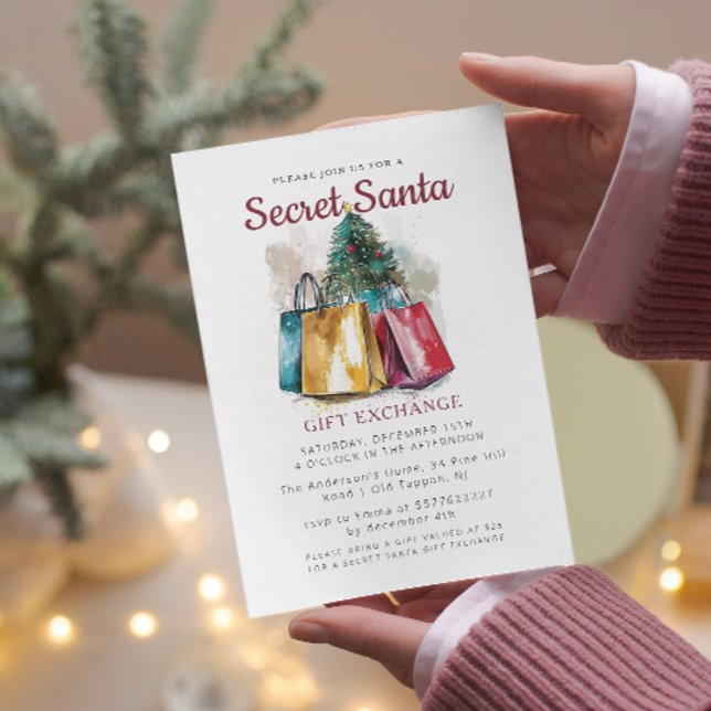 Invitación Bolsas de regalo de Fiesta secreto de Navidades de (Subido por el creador)