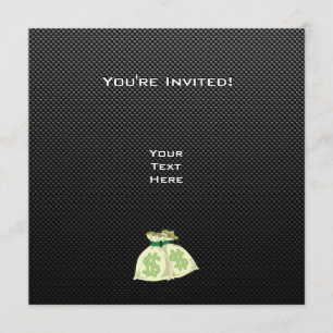 Invitación Bolsos del dinero; Liso