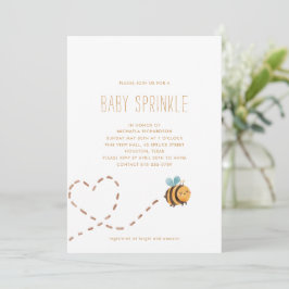 INVITACIÓN BOMBA BEE MODERNA MÍNIMA SPRINKLE |