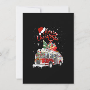 Invitación Bombardeo de Navidades de bomberos en Santa Sleigh