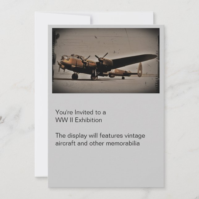 Invitación Bombardero pesado británico (Anverso)