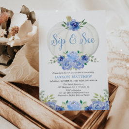 Invitación Bombeo de calabaza y ver, caiga con el niño de beb