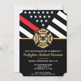 Invitación Bombero graduado de la Línea Roja
