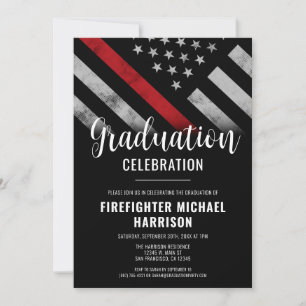 Invitación Bombero graduado de la Línea Roja