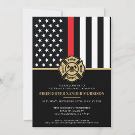 Invitación Bombero graduado de la Línea Roja