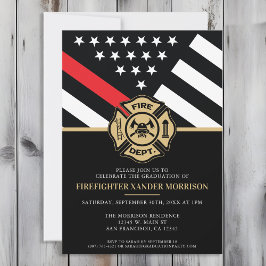 Invitación Bombero graduado de la Línea Roja