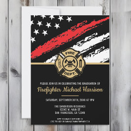 Invitación Bombero graduado de la Línea Roja