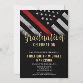 Invitación Bombero graduado de la Línea Roja
