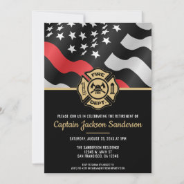 Invitación Bombero Jubilación de la Línea Roja