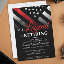 Bombero Jubilación de la Línea Roja