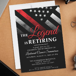 Invitación Bombero Jubilación de la Línea Roja