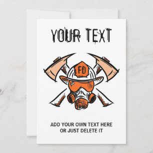 Invitación Bomberos. Bomberos. Idea de regalo