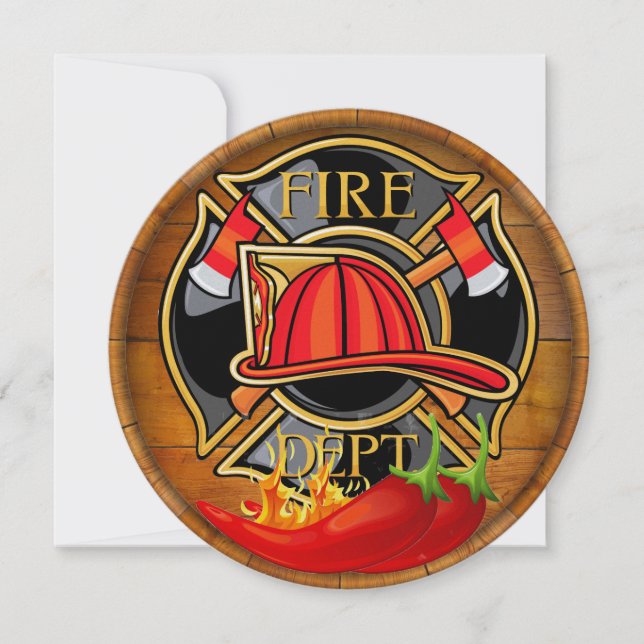 Invitación Bomberos Chili Peppers (Anverso)