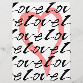 Invitación bonita de la boda del amor y de los