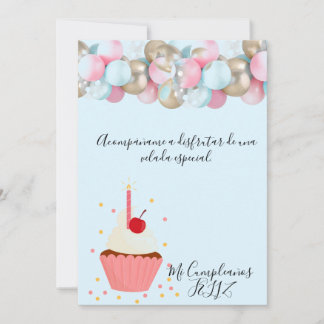 Invitación bonita Invitation de festejo