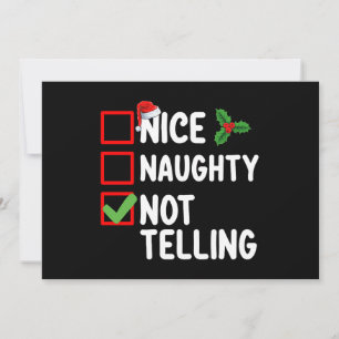 Invitación Bonita travesura por no decir Navidades