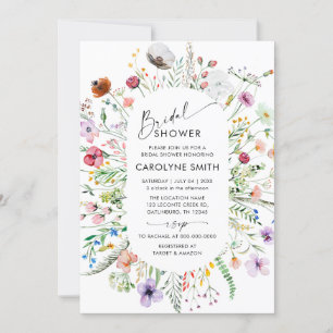 Invitación Bonito acuática Flor silvestre pradera ducha de no