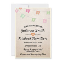 Bonito Boda de banners de Bunting Vintage