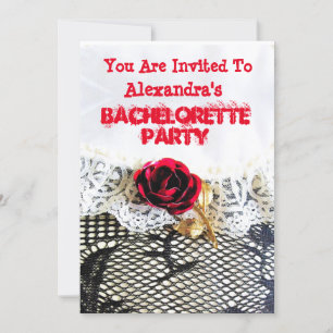 Invitación Bonito boda garter niñita soltera