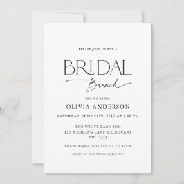 Invitación Bonito Brunch de novia de Couple Font