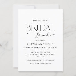 Invitación Bonito Brunch de novia de Couple Font