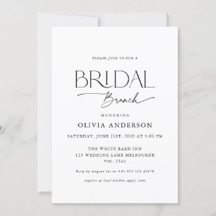 Invitación Bonito Brunch de novia de Couple Font