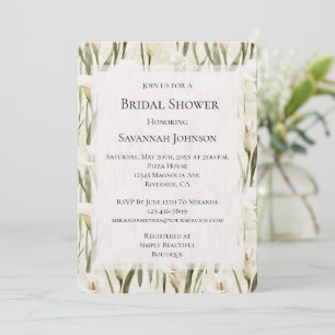 Invitación Bonito Calla Lilly Floral Bridal Shower